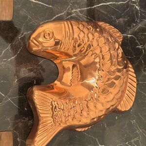 Vintage Copper Fish Mold